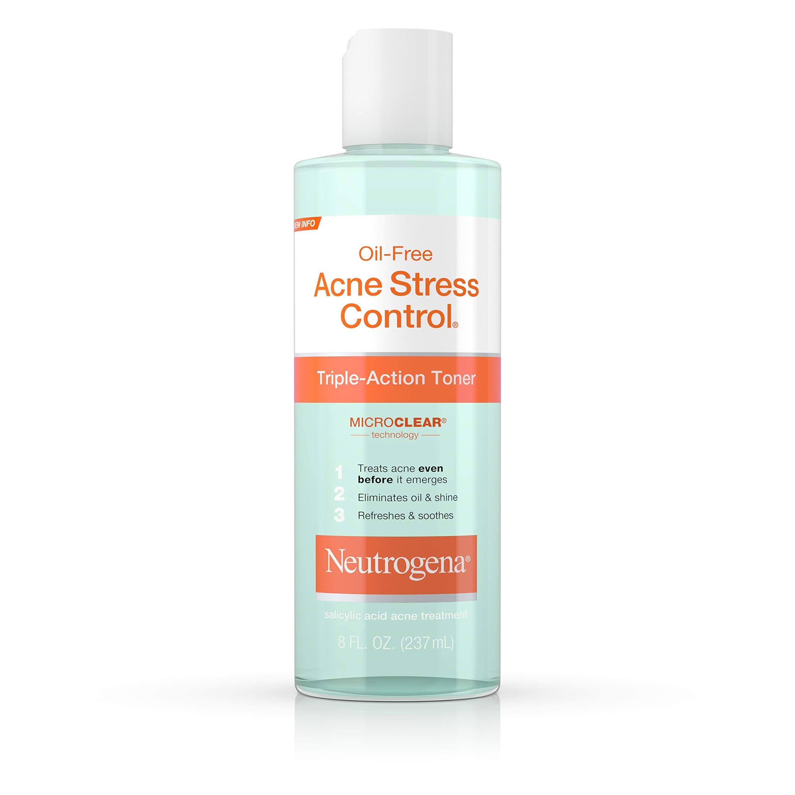 Neutrogena Acne Stress Control Oil Free Triple Action Toner - 8oz
