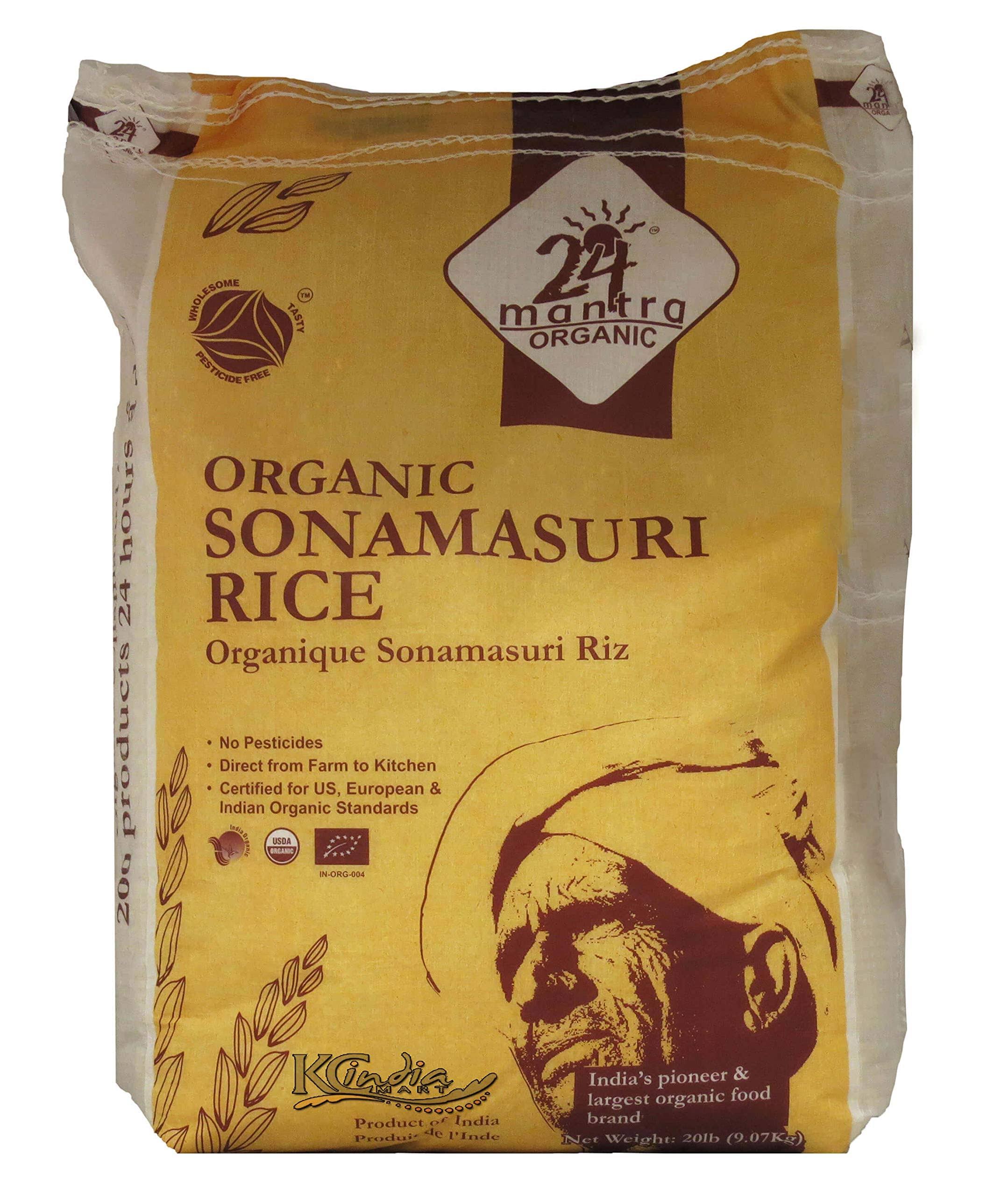 Mantra Organic SonaMasuri Rice - 20lbs