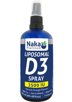 Liposomal D3 2500iu Spray (Orange) – 100ml