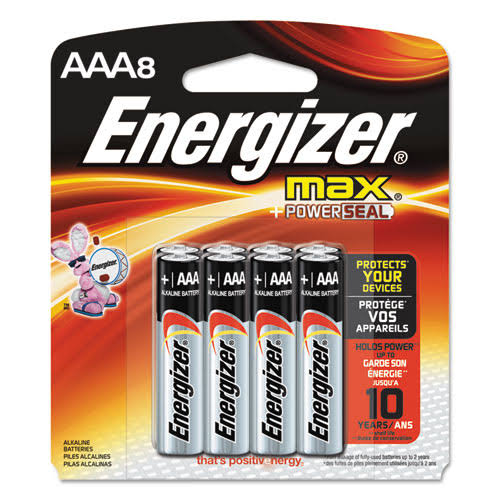 Energizer Max 1.5V AAA Alkaline Batteries - 8 Pack
