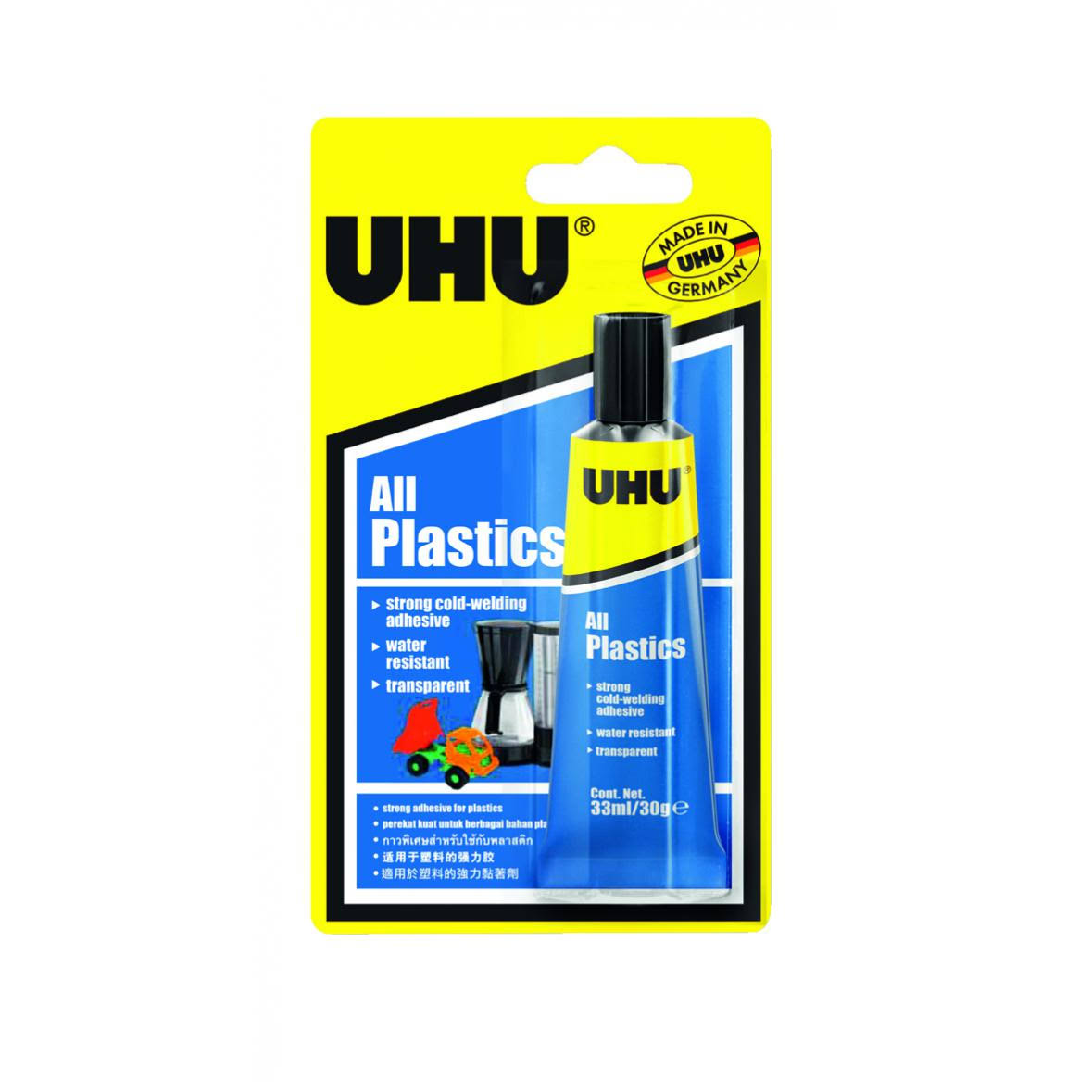 Uhu All Plastic Adhesive Glue - 33ml