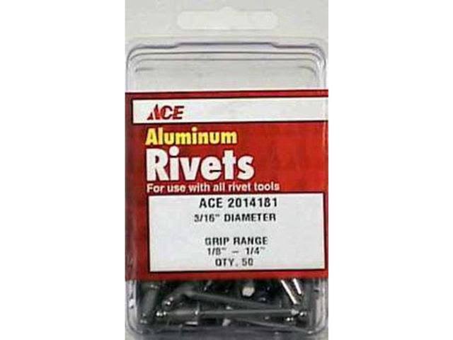 Ace Aluminum Rivets - 3/16in, 50pcs