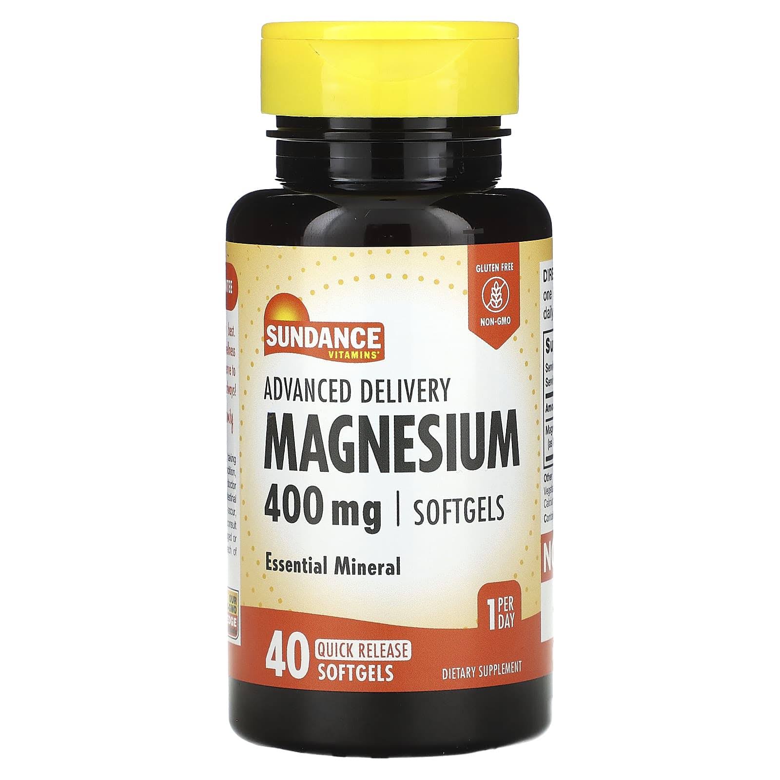 Sundance Vitamins, Advanced Delivery Magnesium, 400 mg, 40 Quick Release Softgels