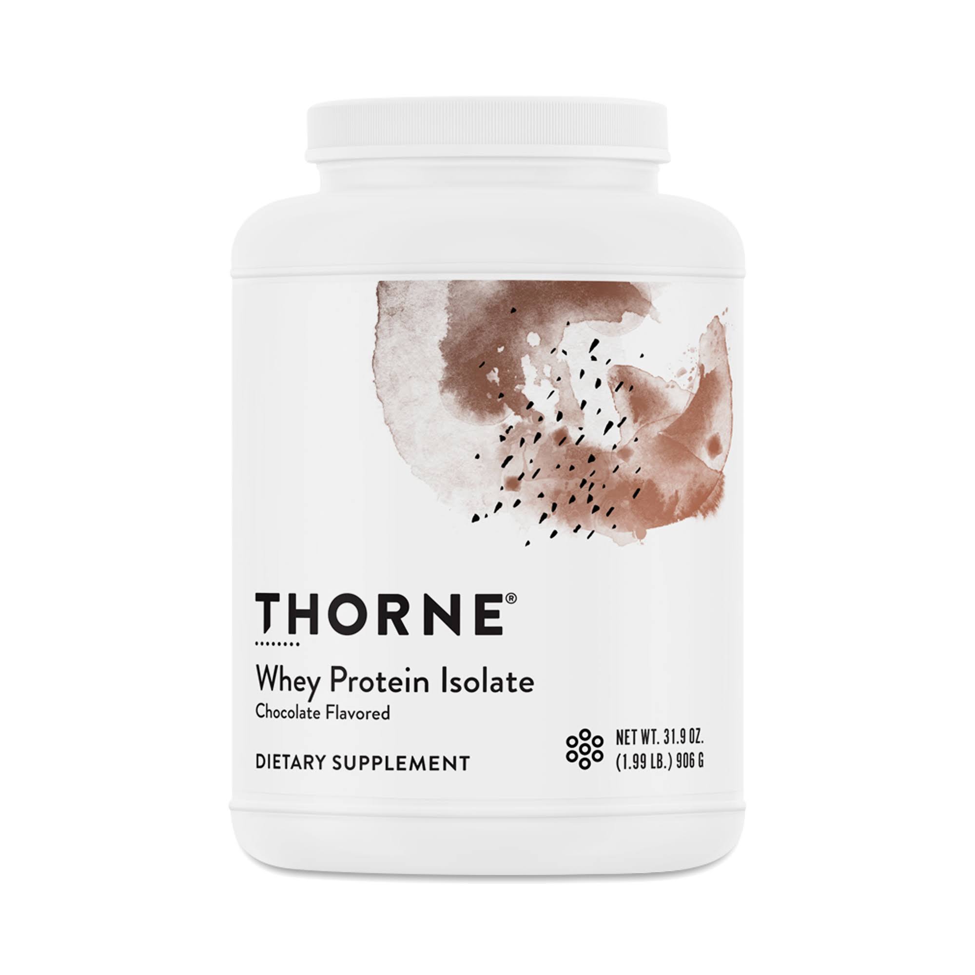 Thorne Research Whey Protein Isolate - Chocolate, 30.9oz