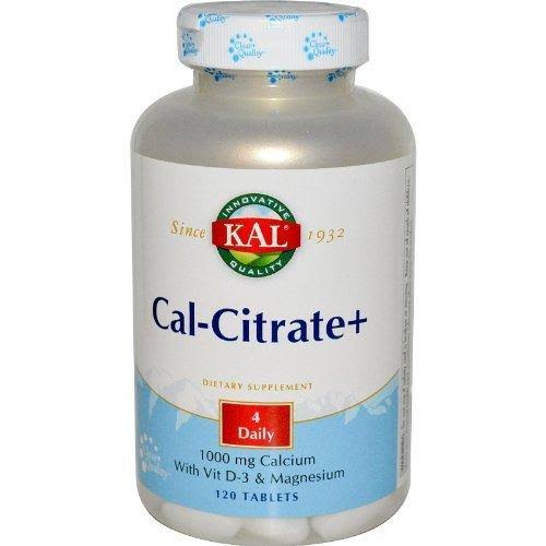 Kal Calcium Citrate+ - 1000 mg - 120 Tablets