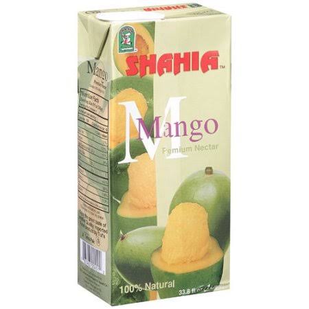 Shahia Premium Fruit Nectar, Mango - 33.8 fl oz carton