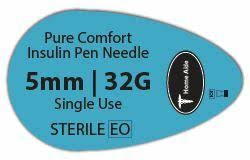 Homeaide 5526HA PureComfort Pen Needles 32G 5mm 50ct