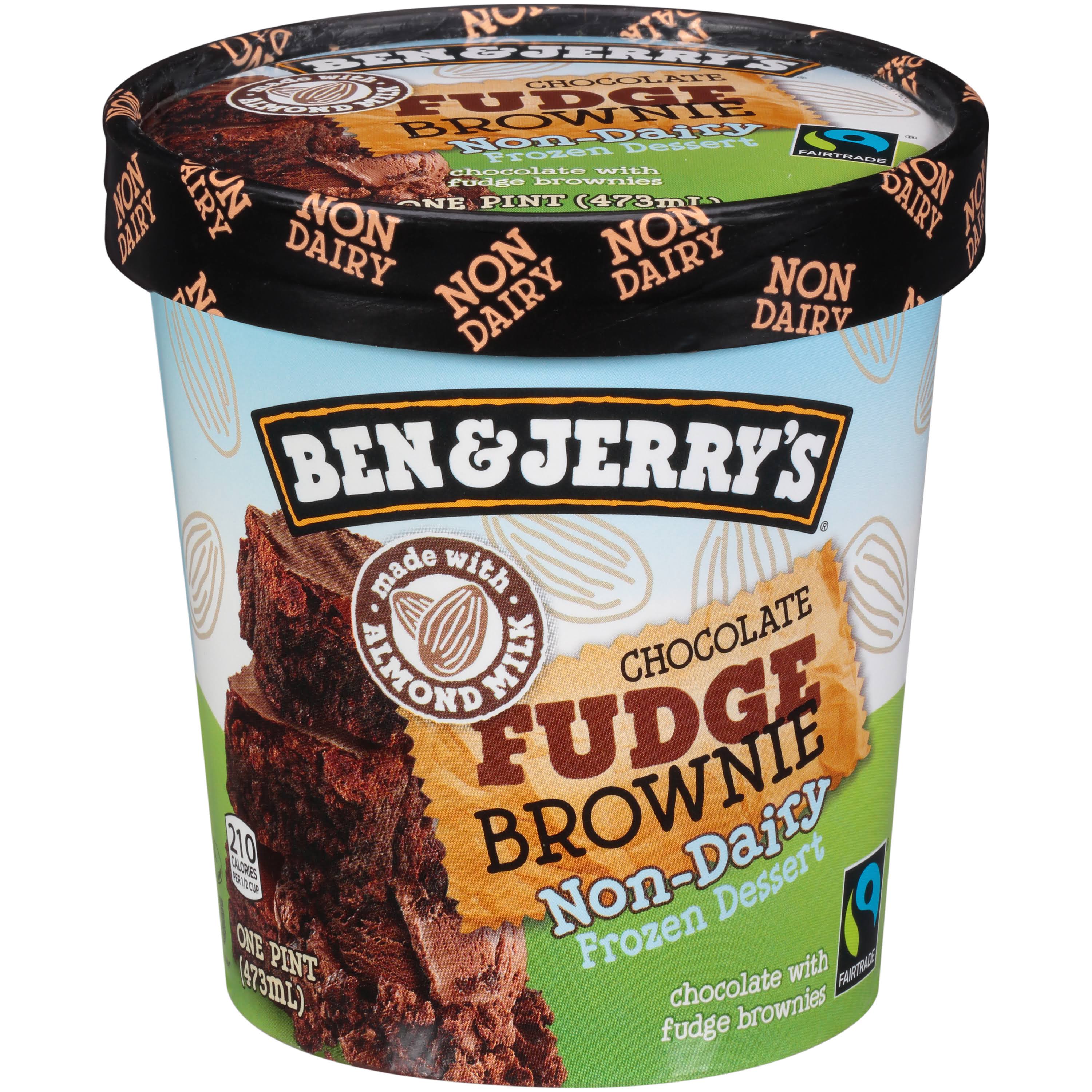 Ben and Jerry's Fair Trade Chocolate Fudge Brownie Non-Dairy Frozen Dessert