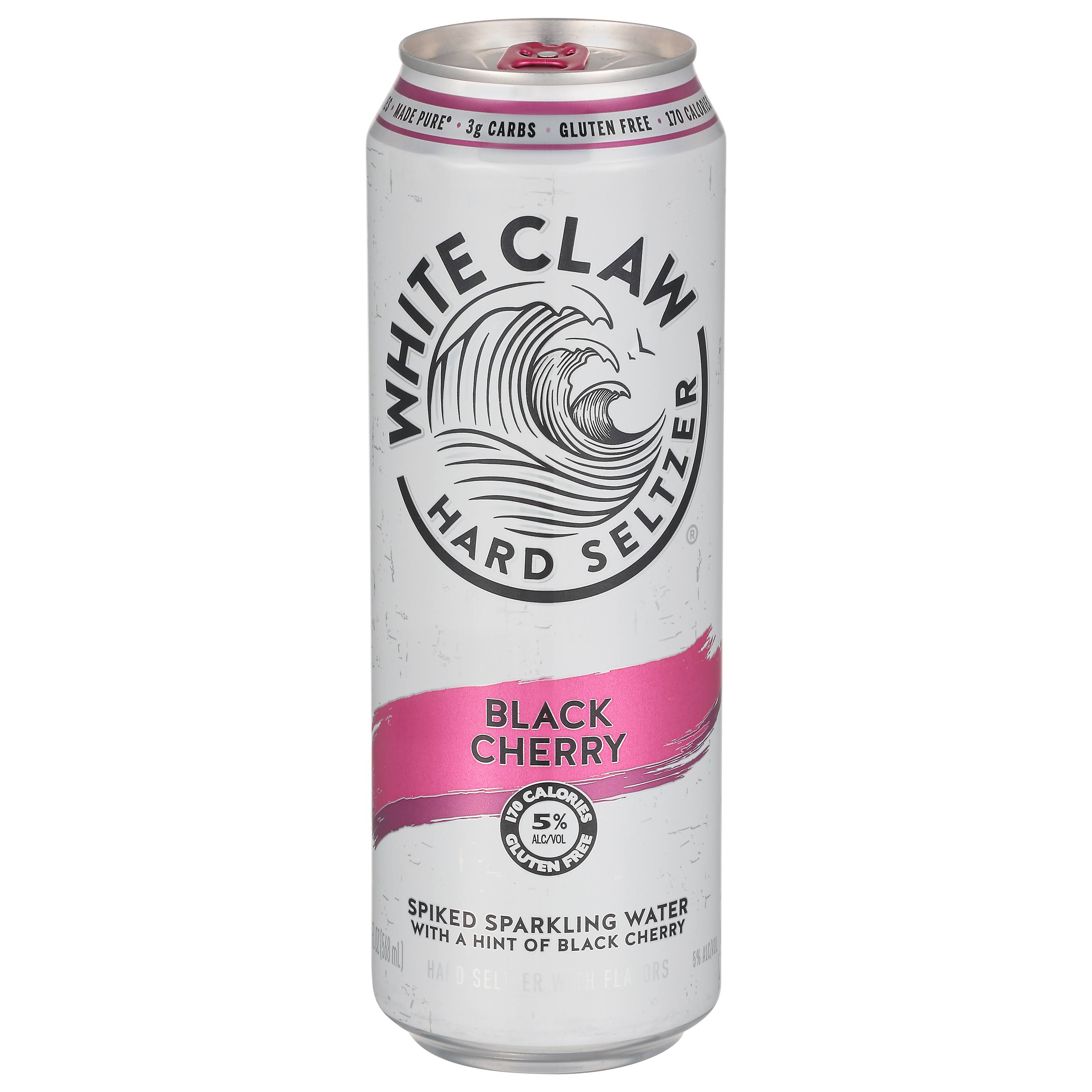 White Claw Hard Seltzer, Black Cherry - 1 pt 3.2 fl oz (19.2 fl oz) 568 ml