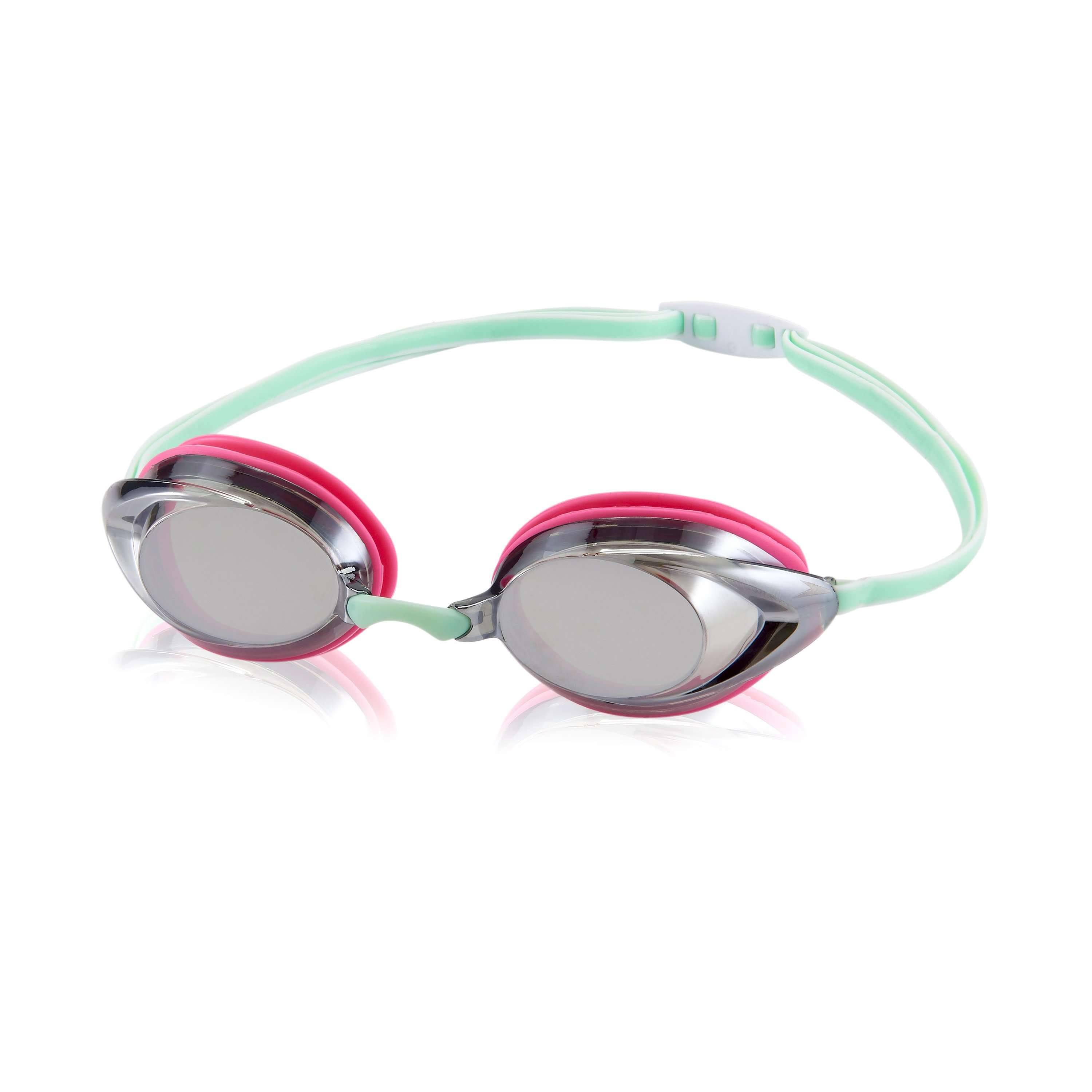 Speedo Women's Vanquisher 2.0 Mirrored Goggle - Pink/Grey/Grey - Swimoutlet.com