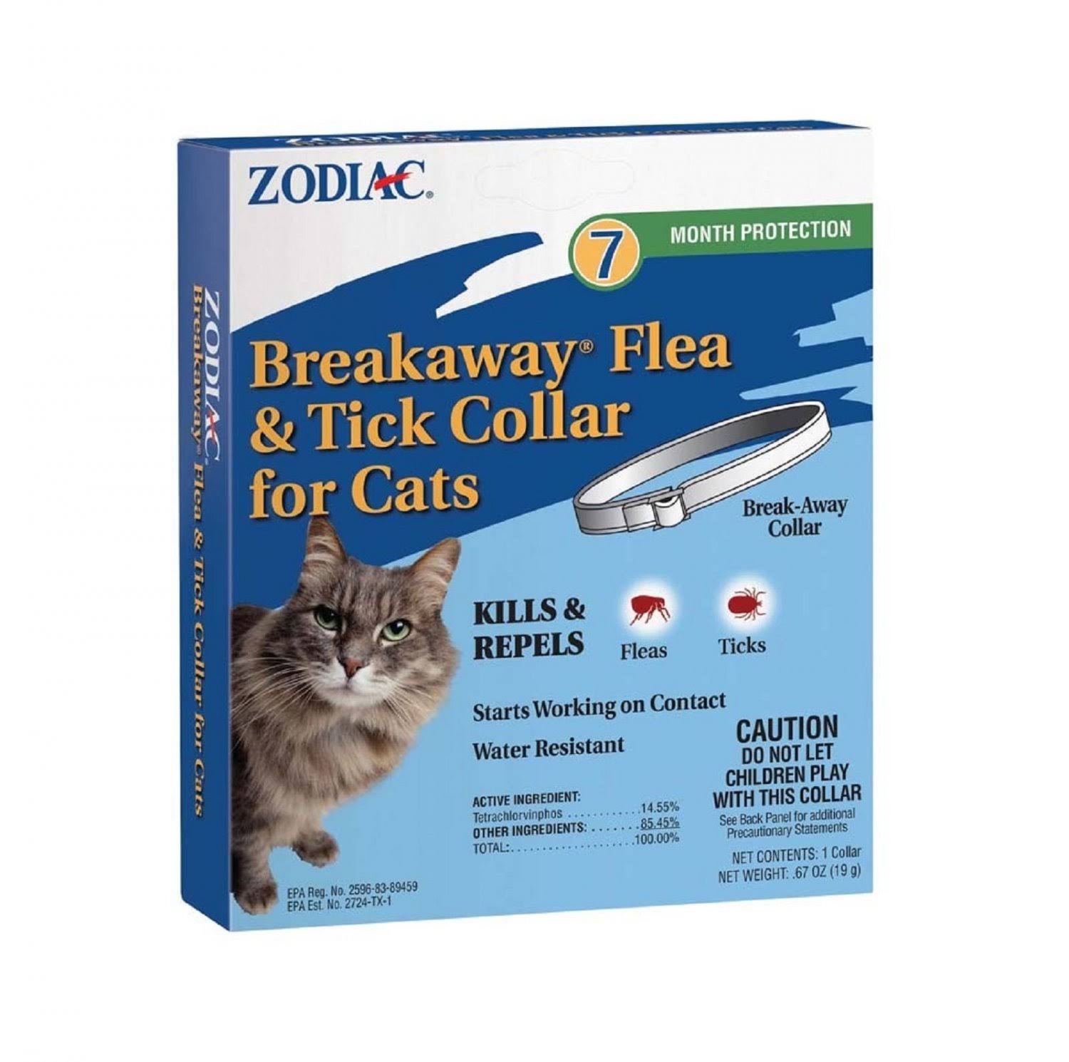 Zodiac Breakaway Flea and Tick Collar For Cats