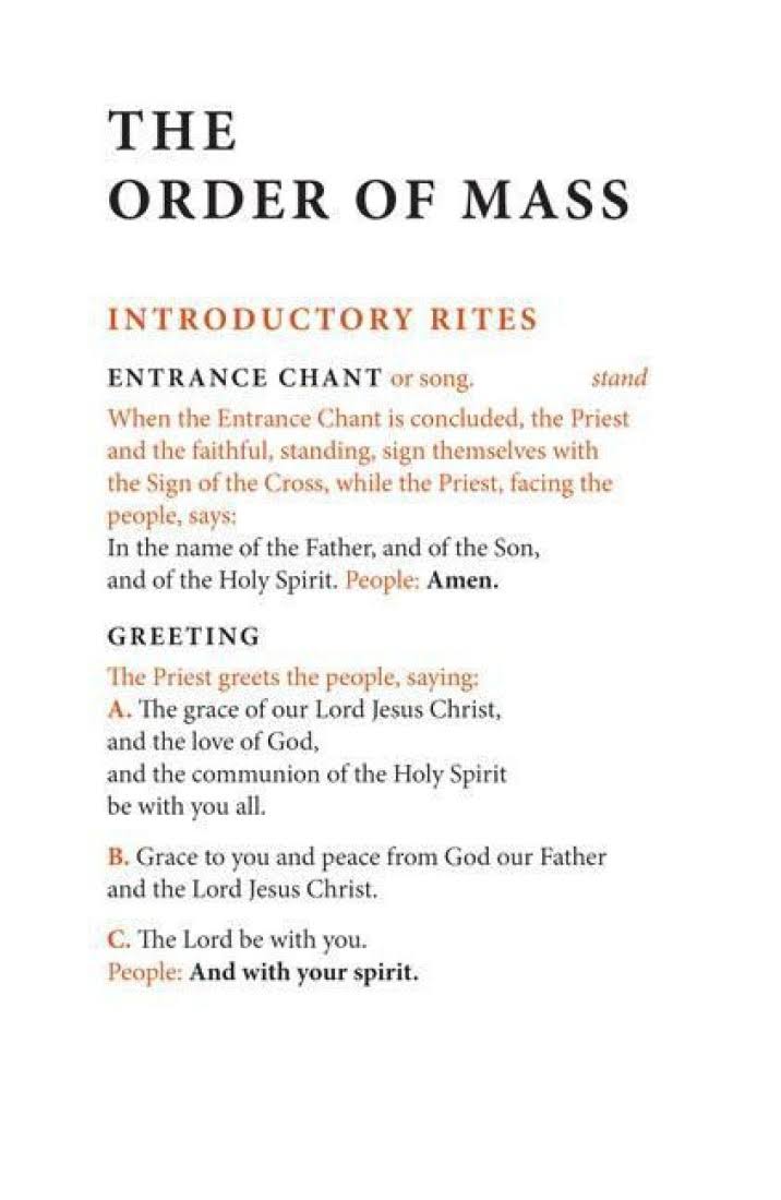 Order of Mass Hymnal Insert [Book]