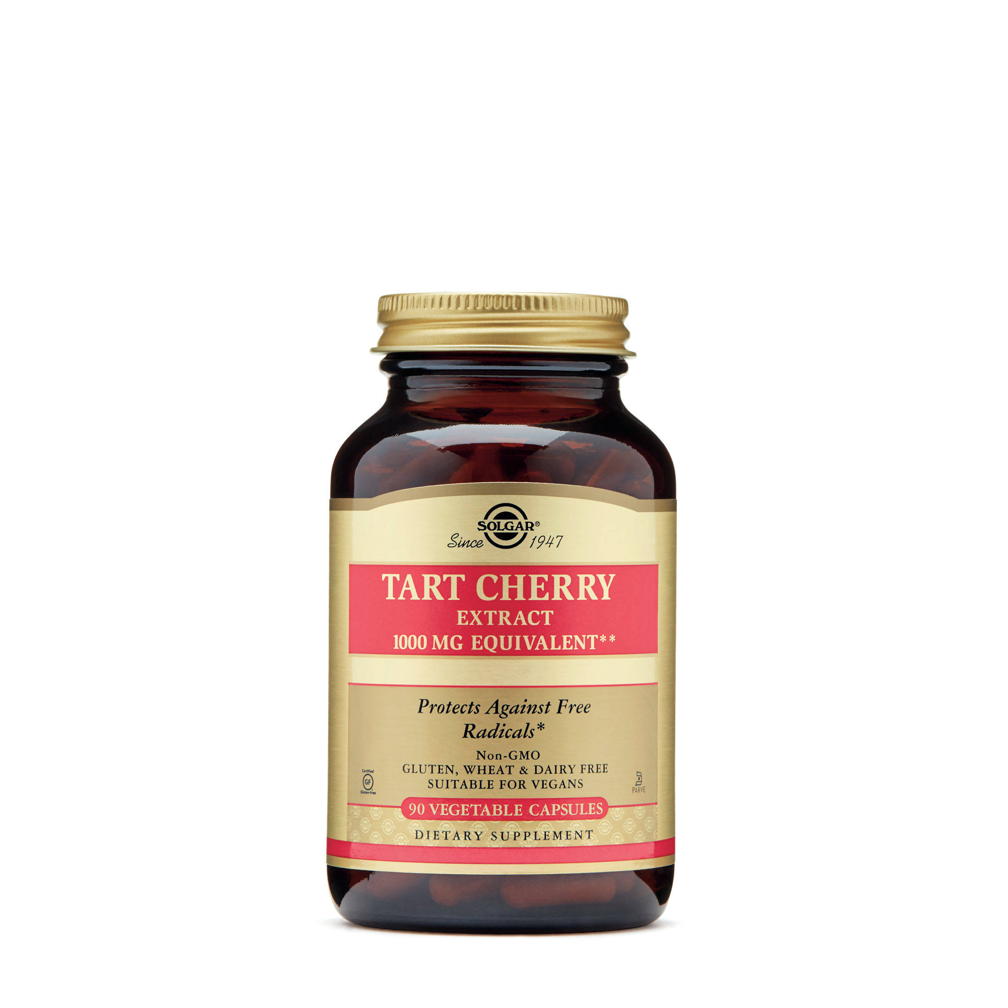 Solgar Tart Cherry 1000mg Dietary Supplement - 90 Capsules