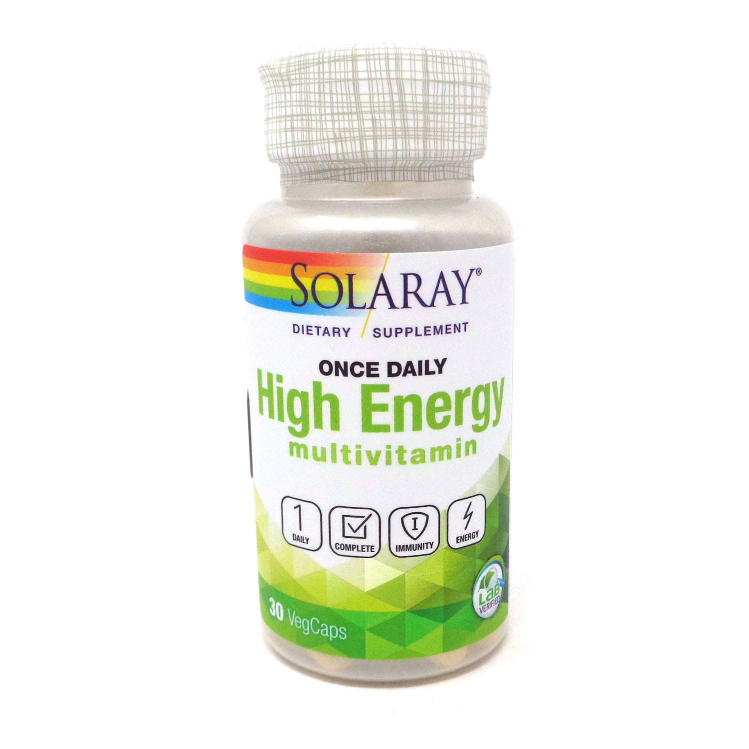 Solaray Once Daily High Energy - 30 Caps