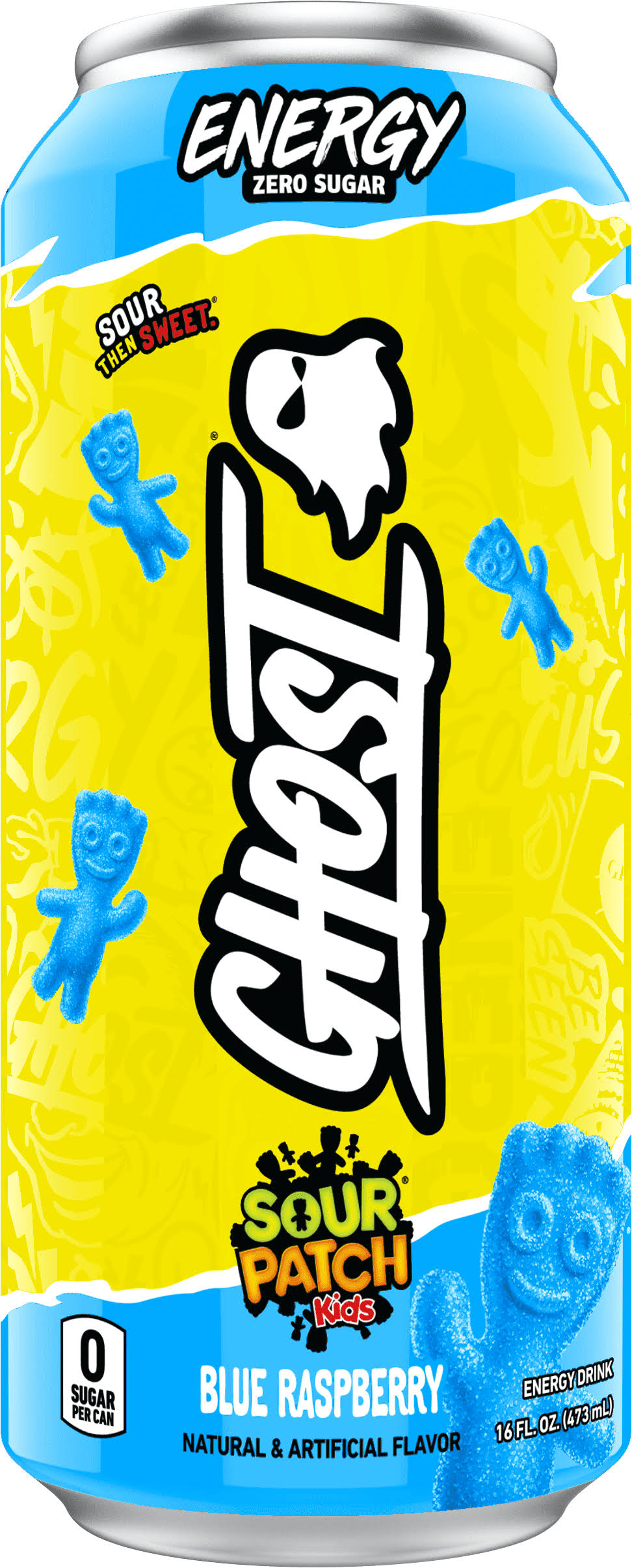 GHOST Energy Drink Sour Patch Kids Blue Raspberry