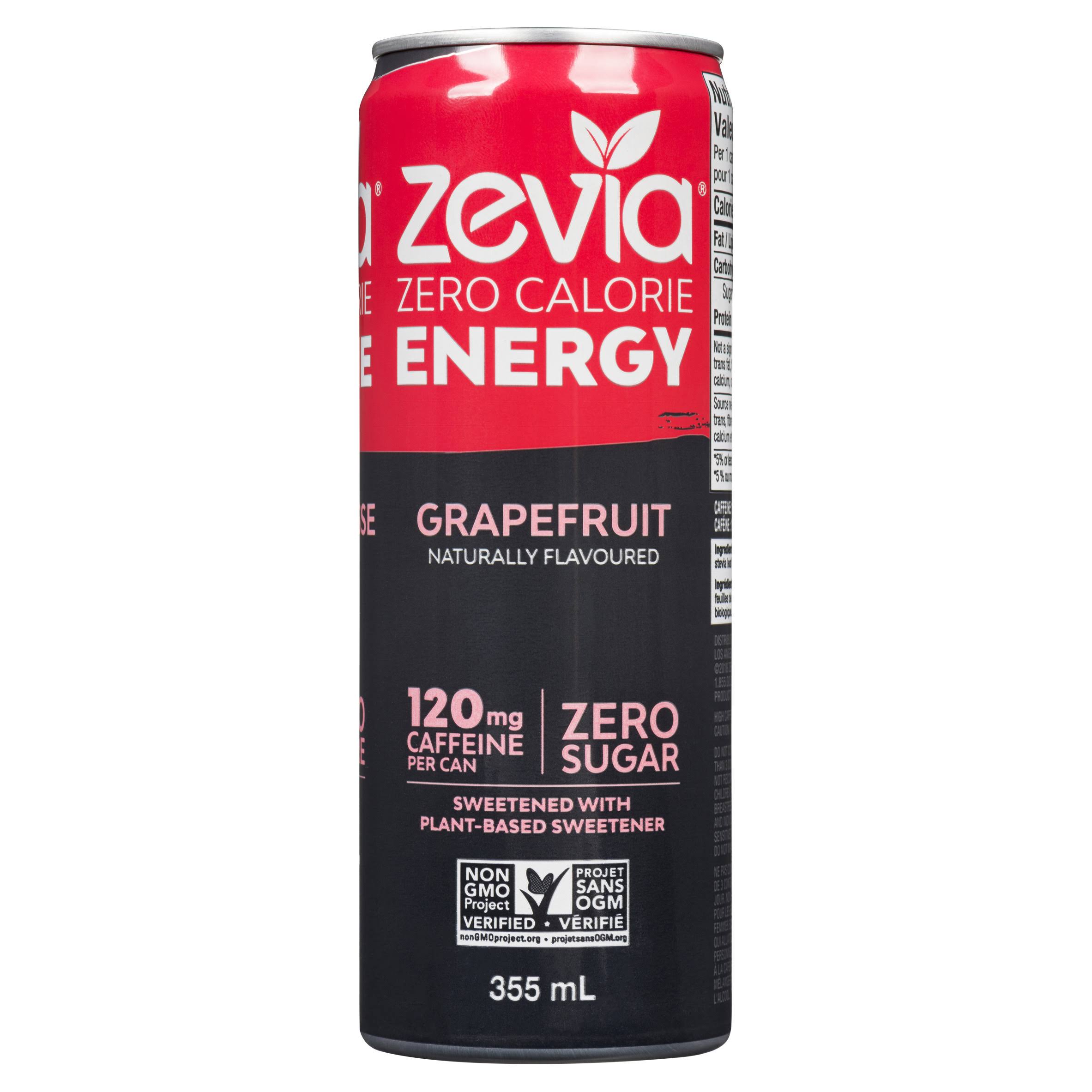 Zevia Energy Drink Grapefruit 355ml