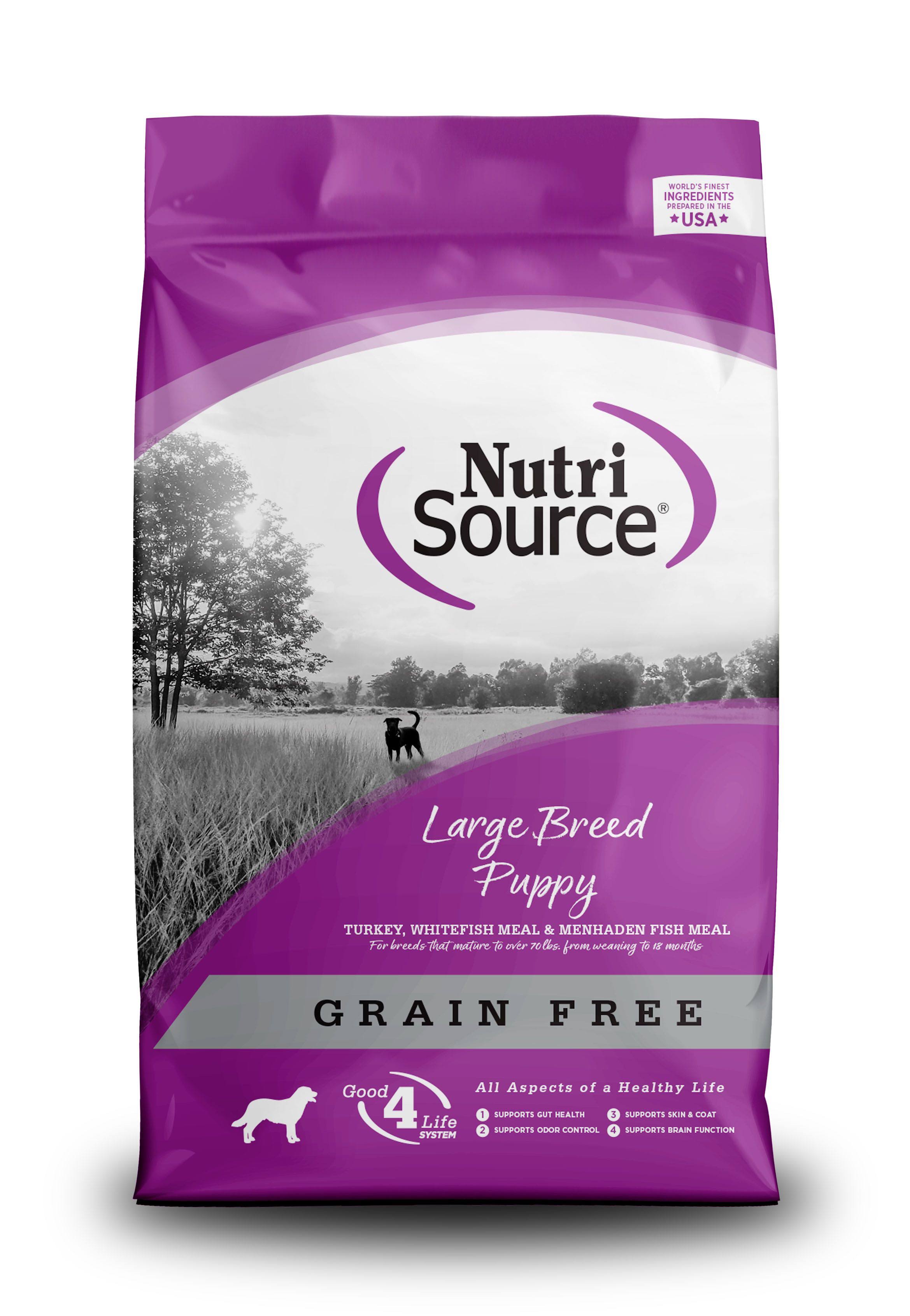NutriSource Large Breed Puppy Grain-Free Dry Dog Food 15 lbs