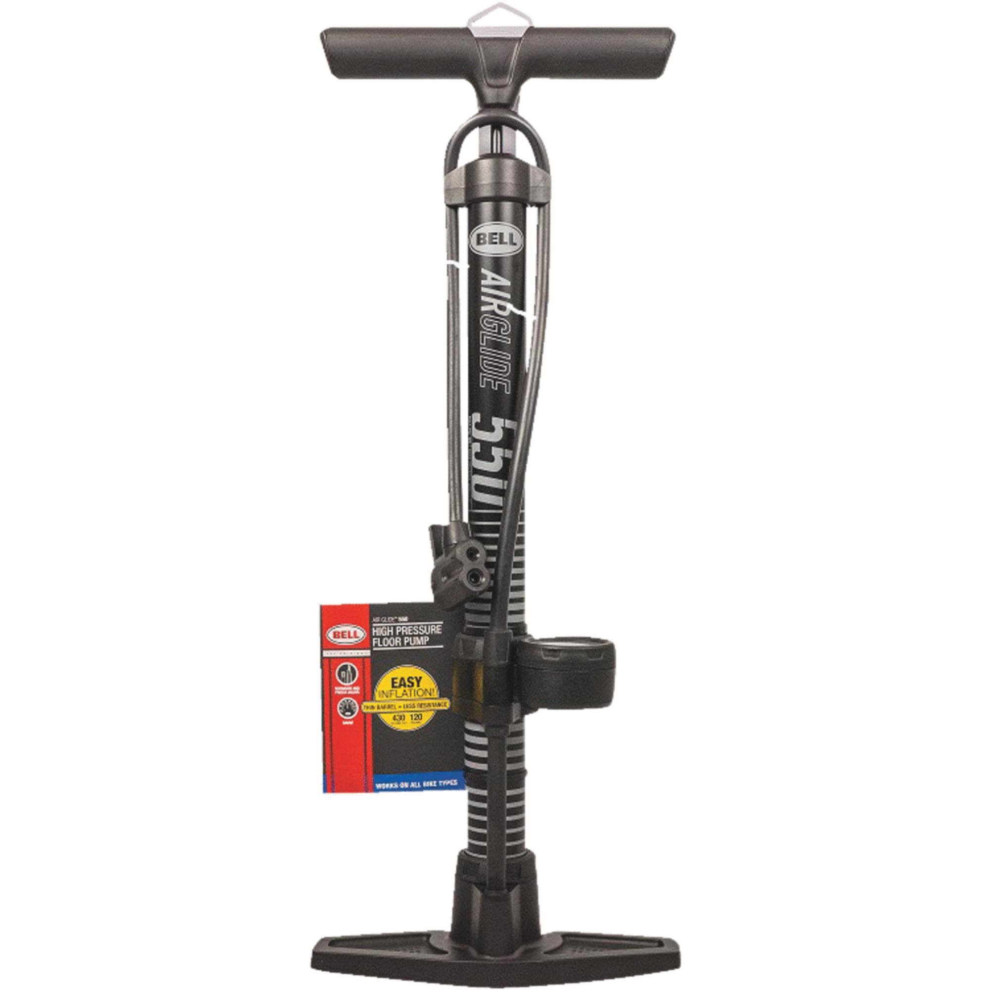 Bell Sports Air Attack 500 Floor Bicycle Pump - Black, 120 PSI