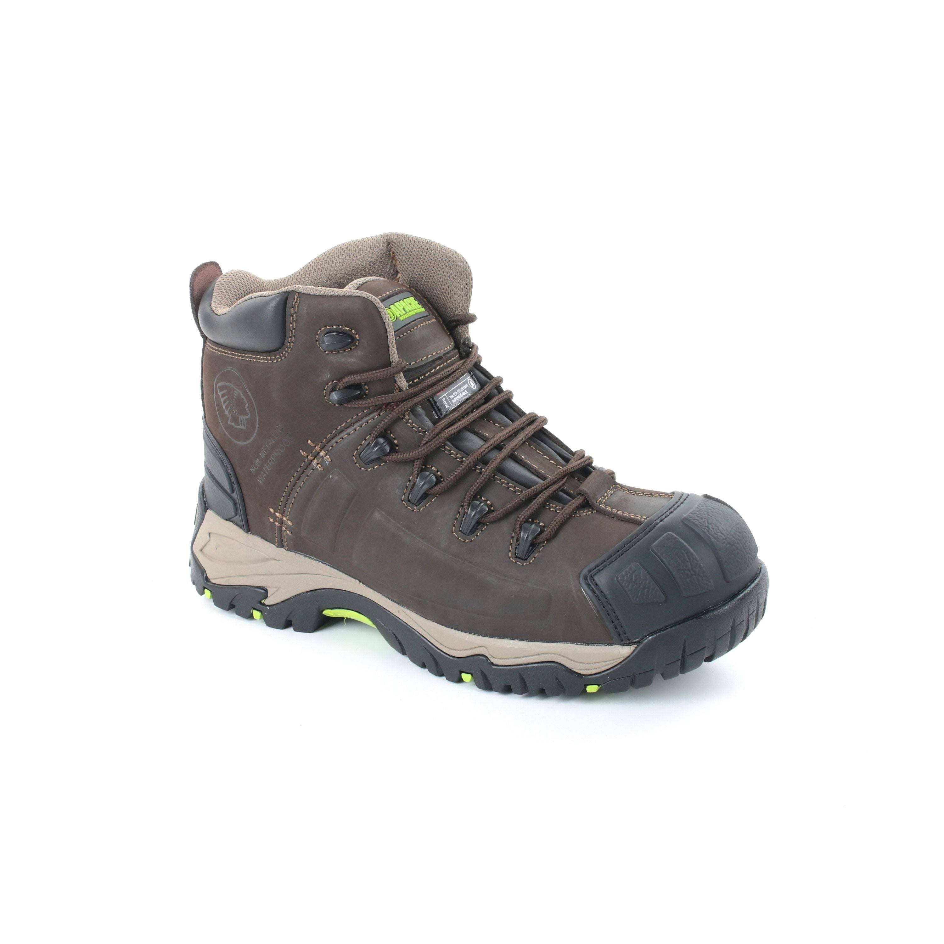 Apache Neptune Non Metallic Waterproof Safety Boots - Brown Size: 12