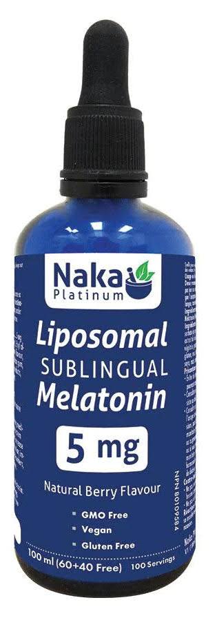 Liposomal Sublingual Melatonin 5mg (Natural Berry) - 100ml