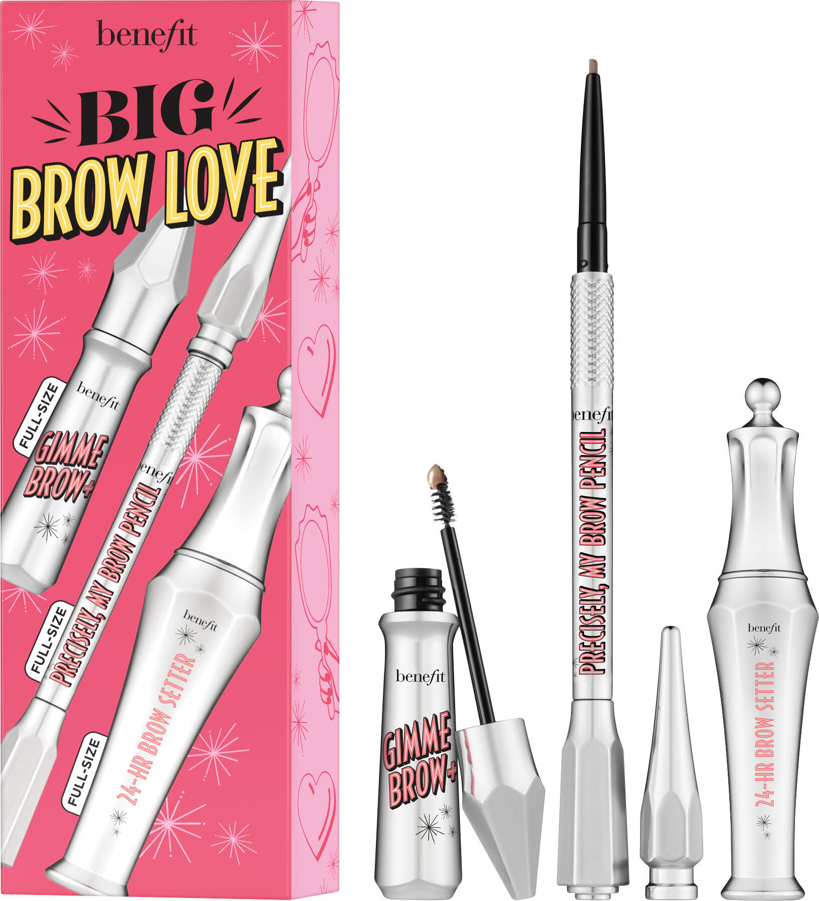 Benefit Big Brow Love Eyebrow Pencil & Gel Trio Set