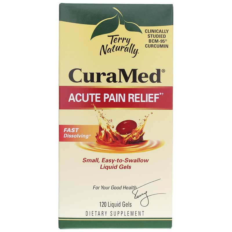 CuraMed Acute Pain Relief, 120 Liquid Gels, Terry Naturally