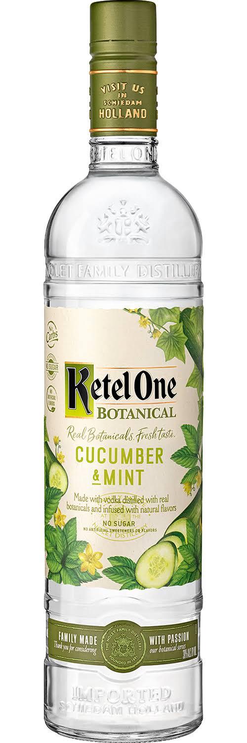 Ketel One Botanical Cucumber & Mint Vodka 1Lt Bottle