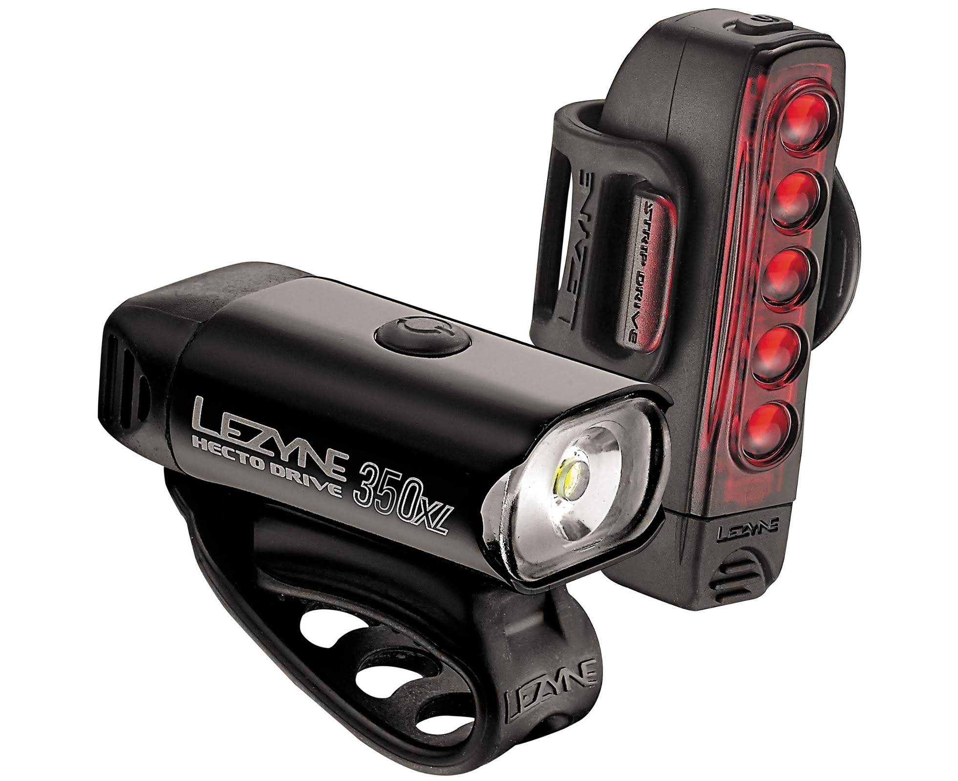 Lezyne Hecto Drive 350XL/Strip Drive Bicycle Light Combo