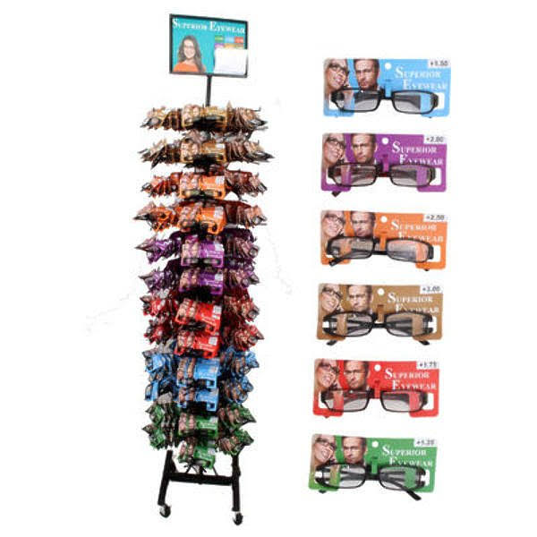 Superior Eyewear Reading Glasses Display (Pack of 480) DDI2182770