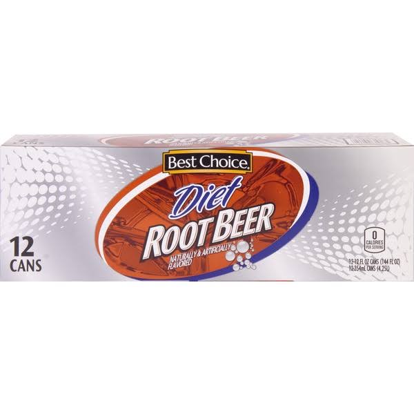 Best Choice Root Beer Caffeine Free Soda - 12 fl oz