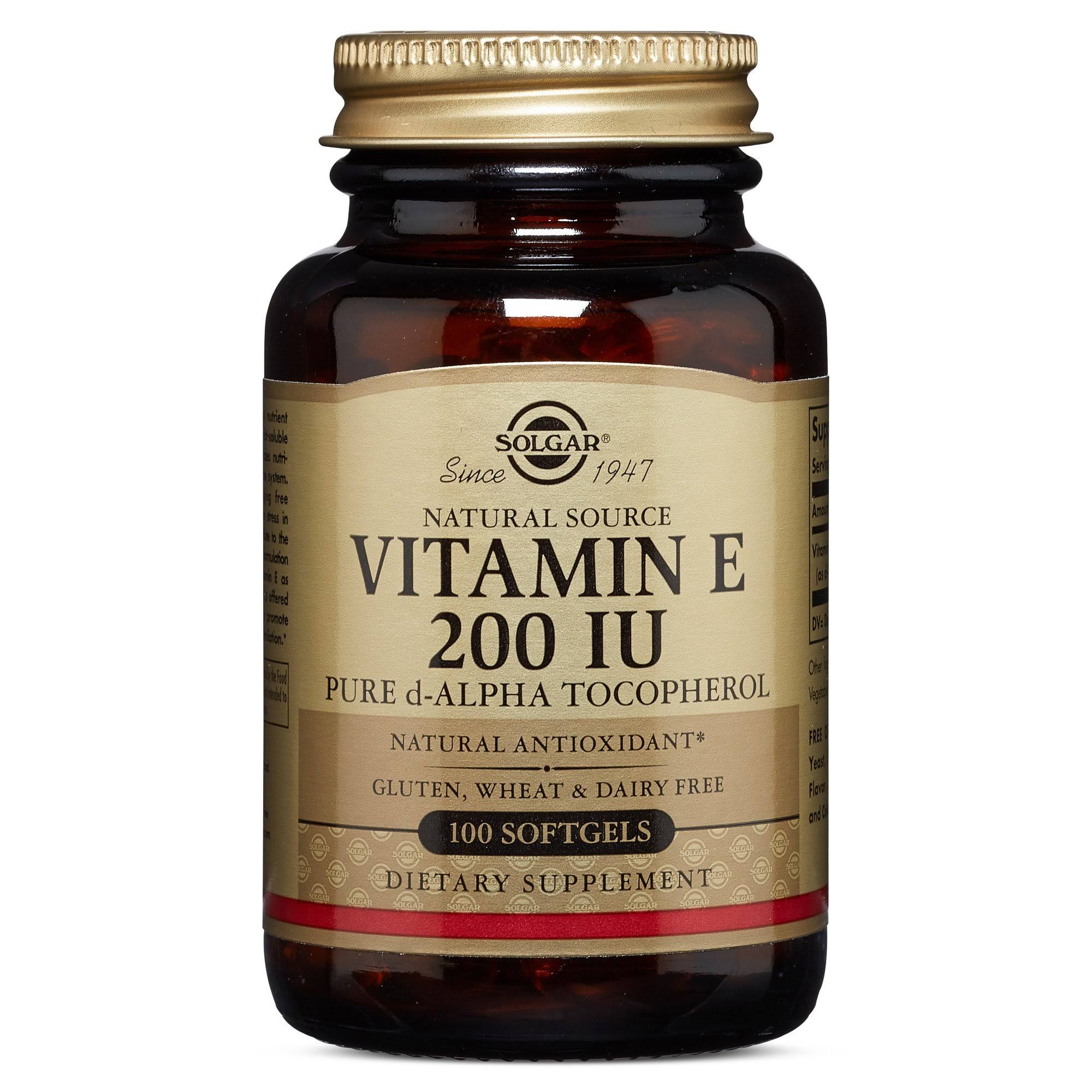 Solgar Vitamin E 200 IU 100 Softgels