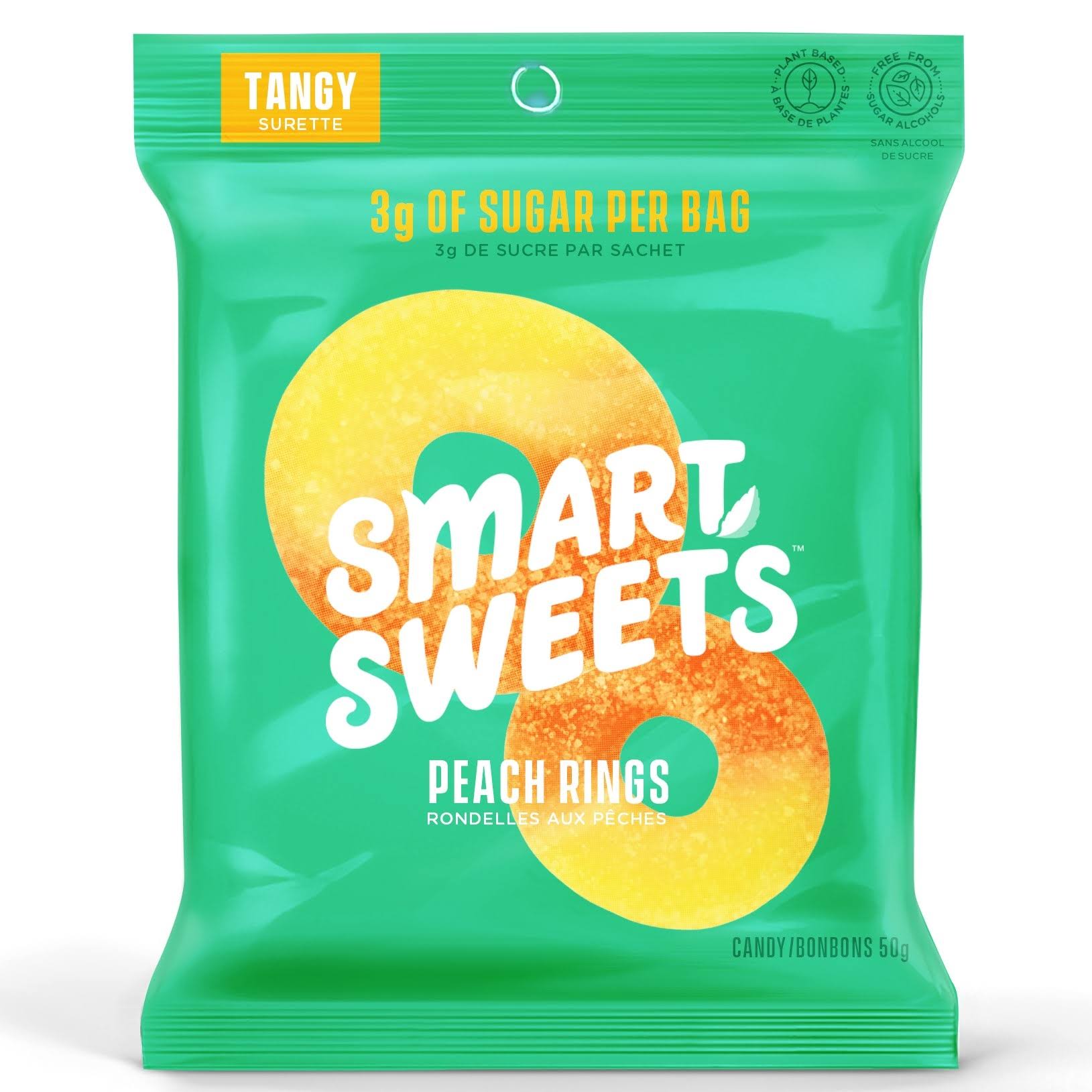 Smart Sweets Peach Rings, 50g