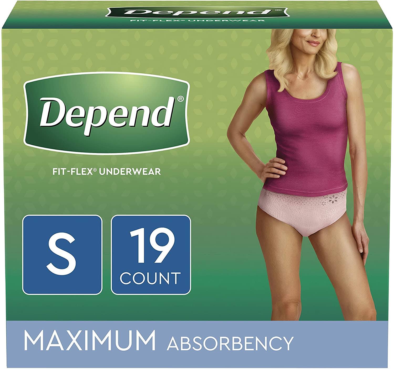 Depend Women's Underwear - Tan, Small