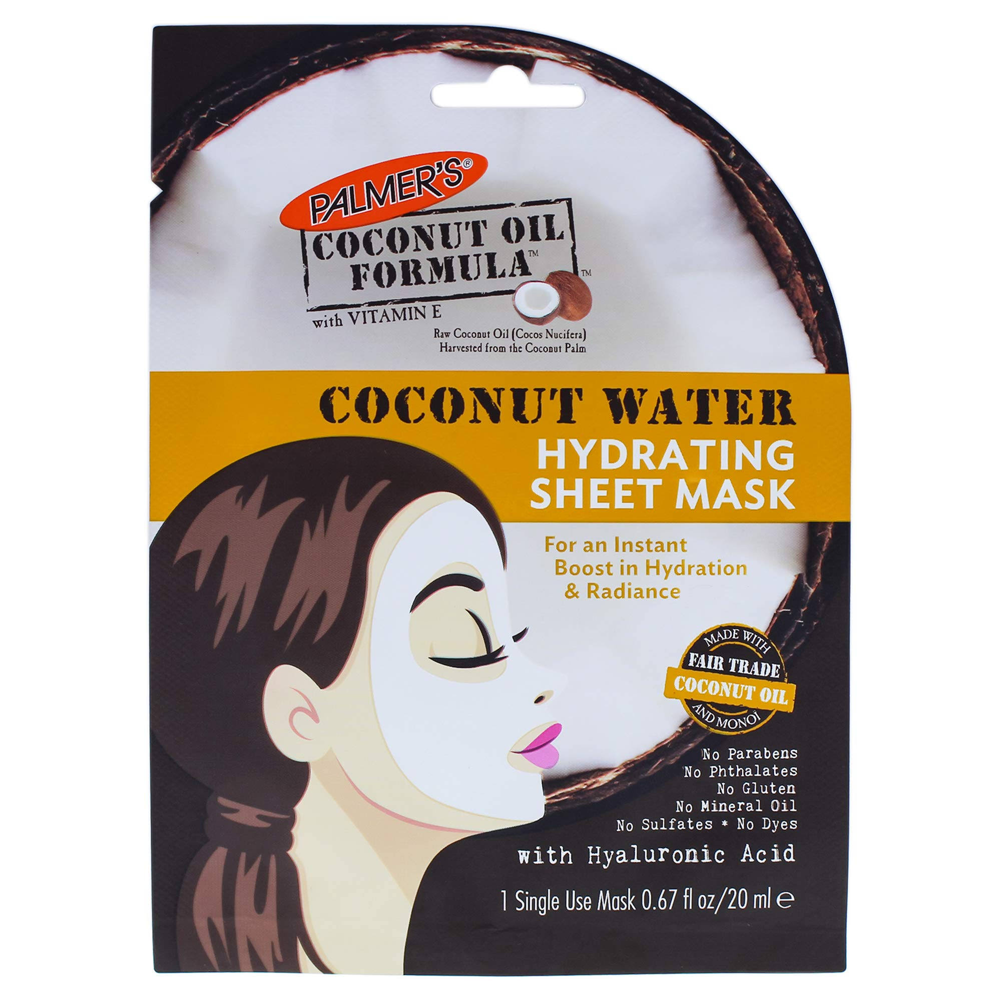 Palmer's Coconut Water Hydrating Sheet Mask - 0.67oz