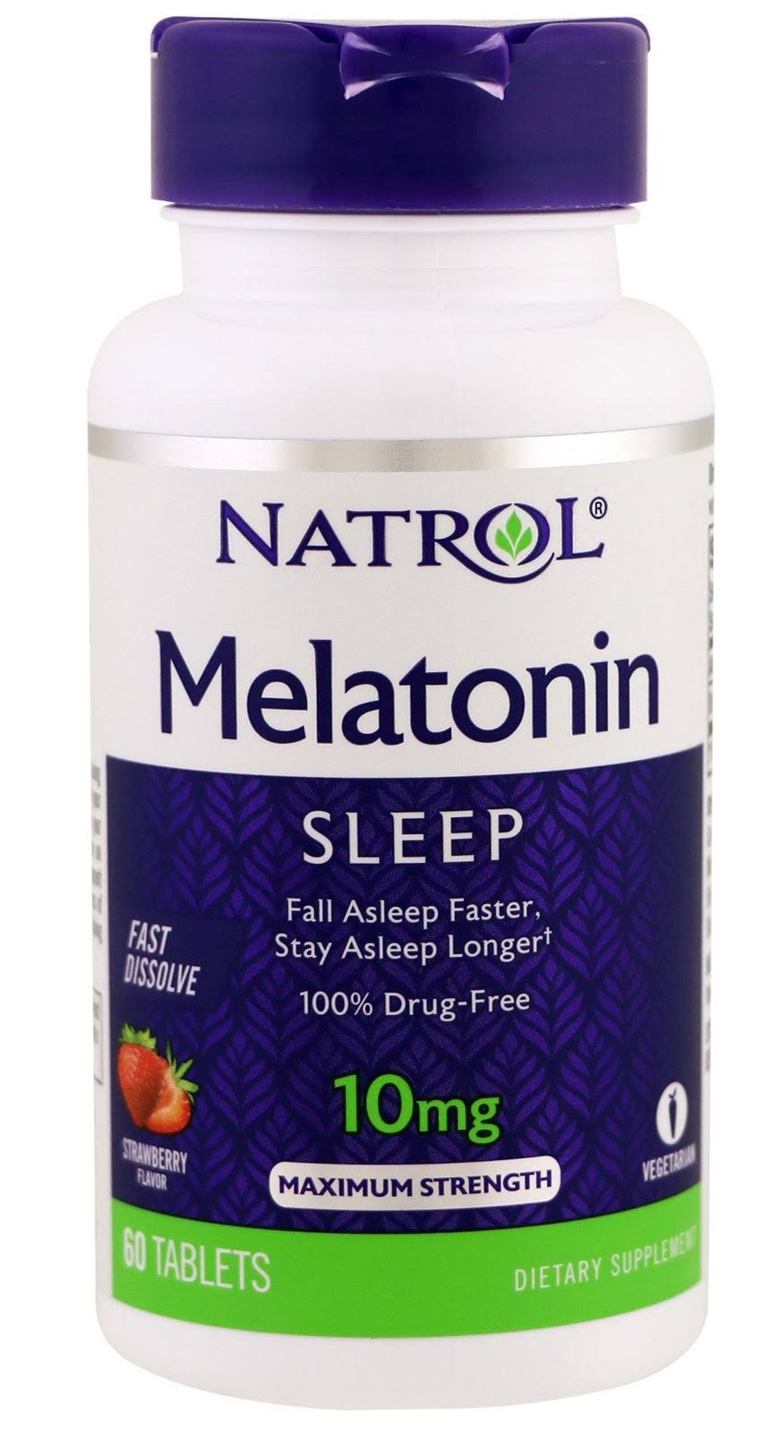 Natrol Melatonin Fast Dissolve Tablets - Citrus Punch, 10mg, 60 Tablets