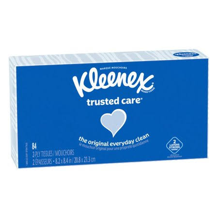 Kleenex Trusted Care Tissues, 2-Ply - 84 tissues