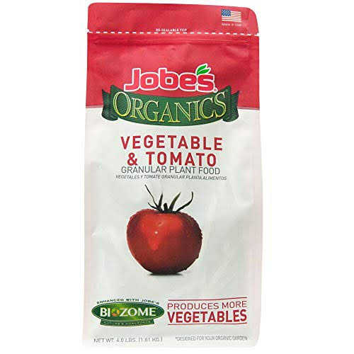 Jobes 09026 Organic Granular Fertilizer - Vegetable and Tomato, 4lb