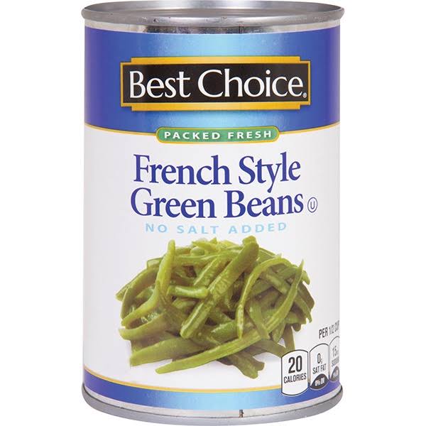 Best Choice No Salt Added French Style Cut Green Beans