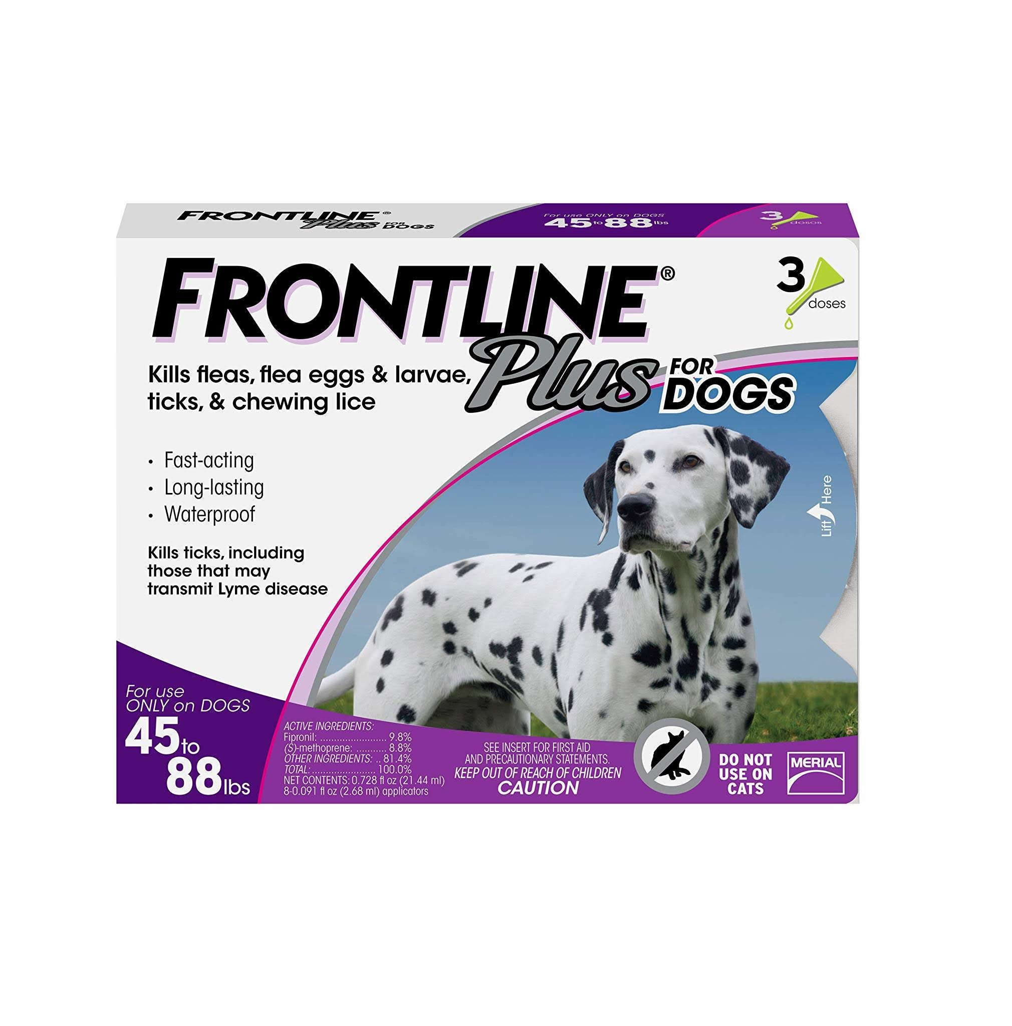 Frontline Plus For Dogs - 3 Doses