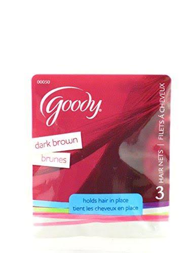Goody Dark Brown Hair Nets - 3 Pcs.