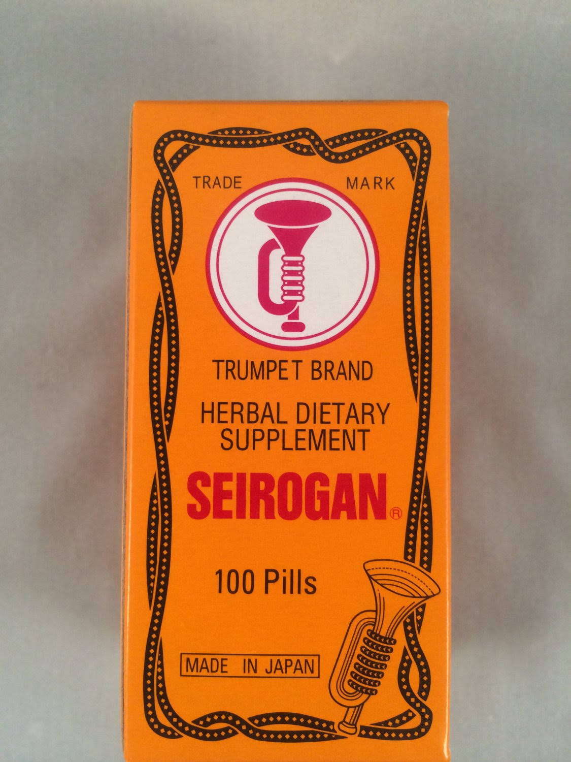 Seirogan Trumpet Brand Herbal Dietary Supplement Pills - 100ct