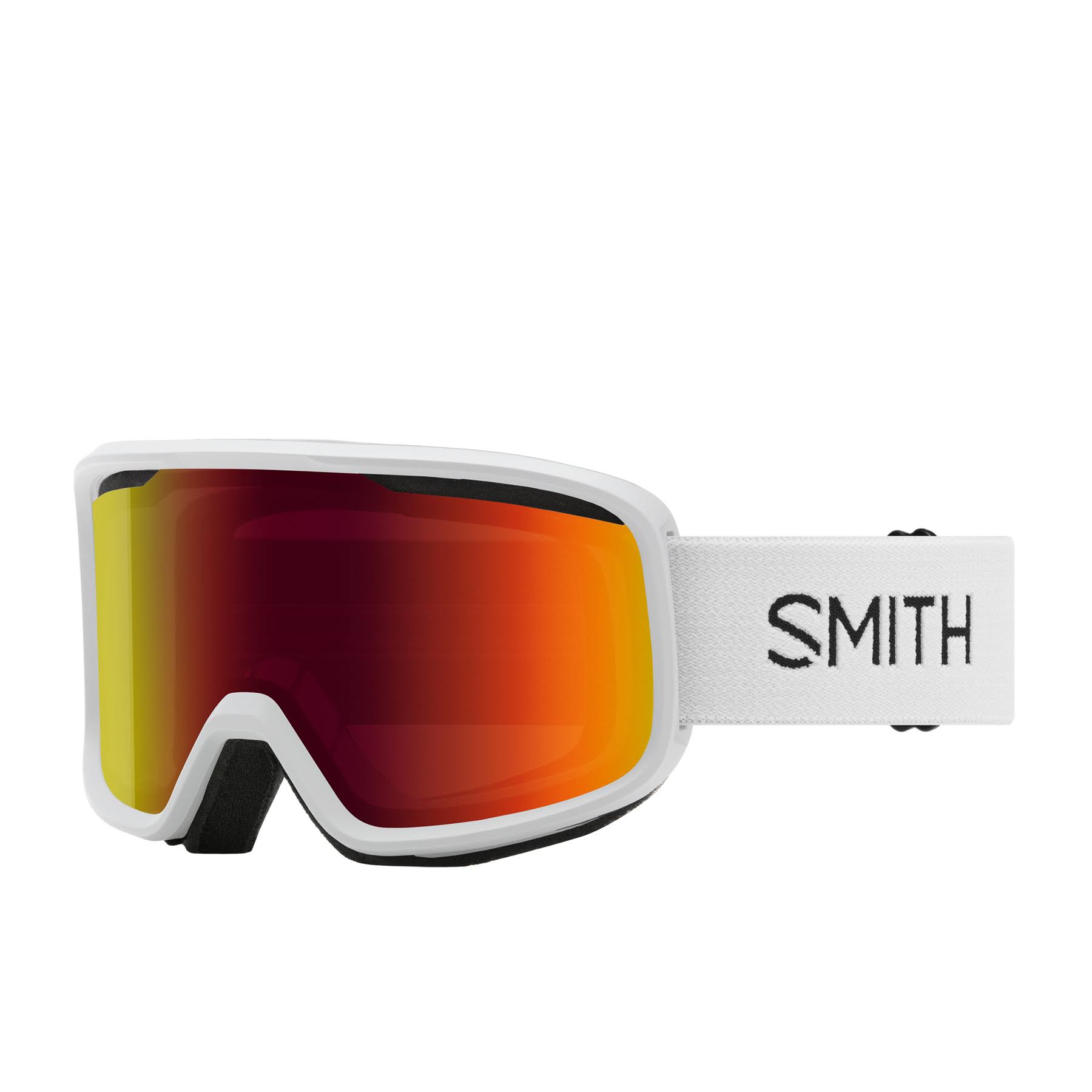 Smith Frontier Ski Goggles - White / Red Sol-X Mirror