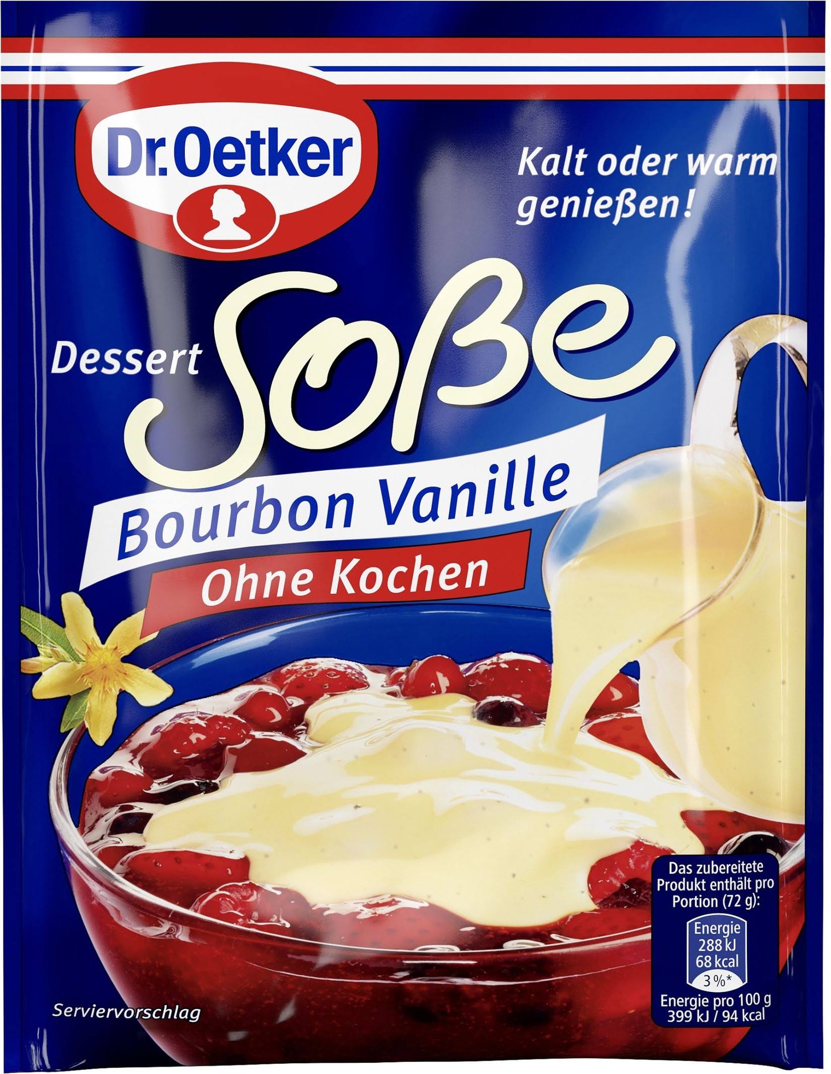 Dr. Oetker Dessert Sauce Without Cooking, Bourbon Vanilla