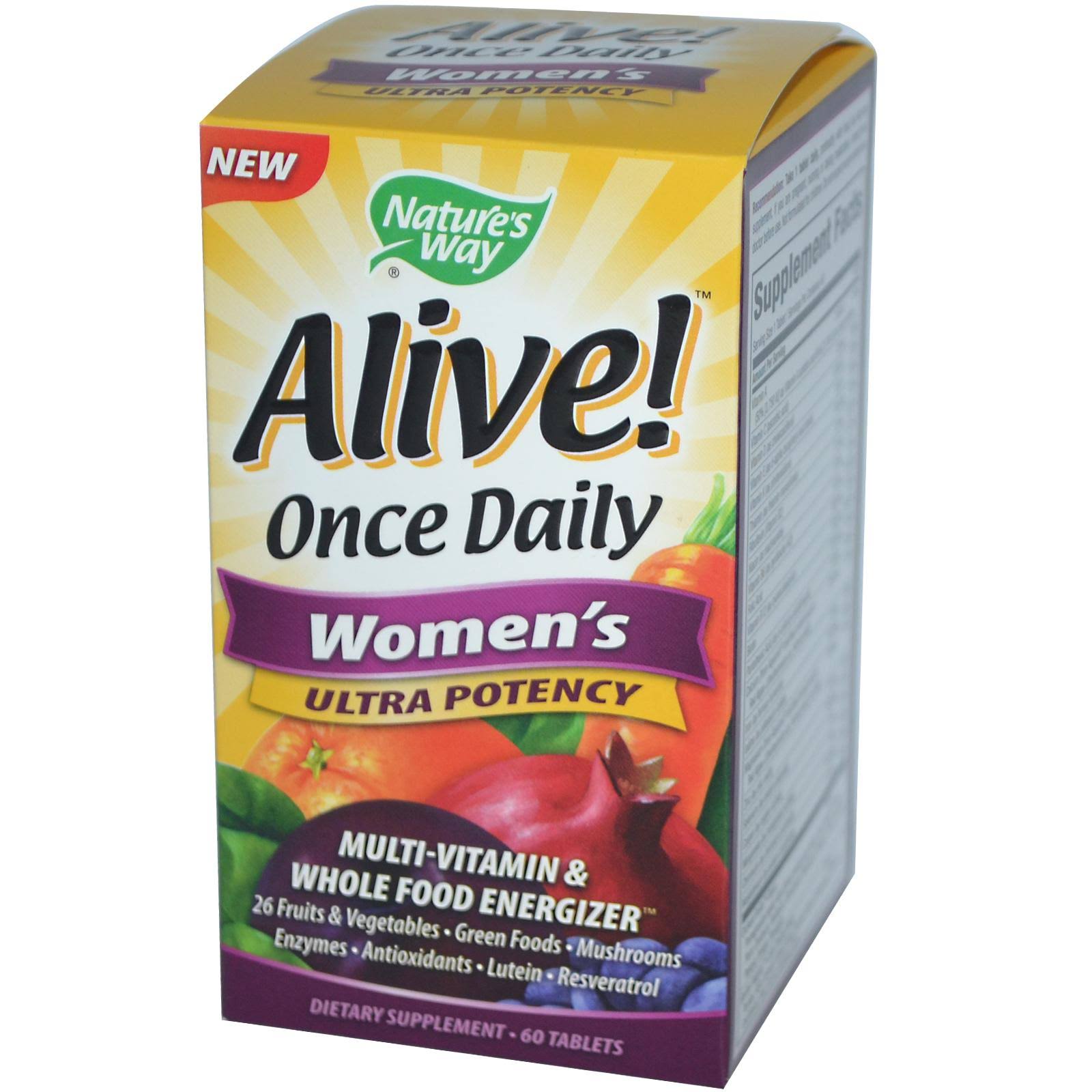 Nature's Way Alive Once Daily Women’s Ultra Potency Multi-Vitamin - 60 Tablets