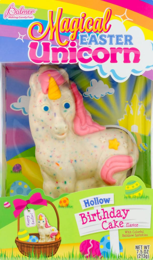 Palmer Candy, Easter Unicorn, Magical, Hollow, Birthday Cake - 7.5 oz