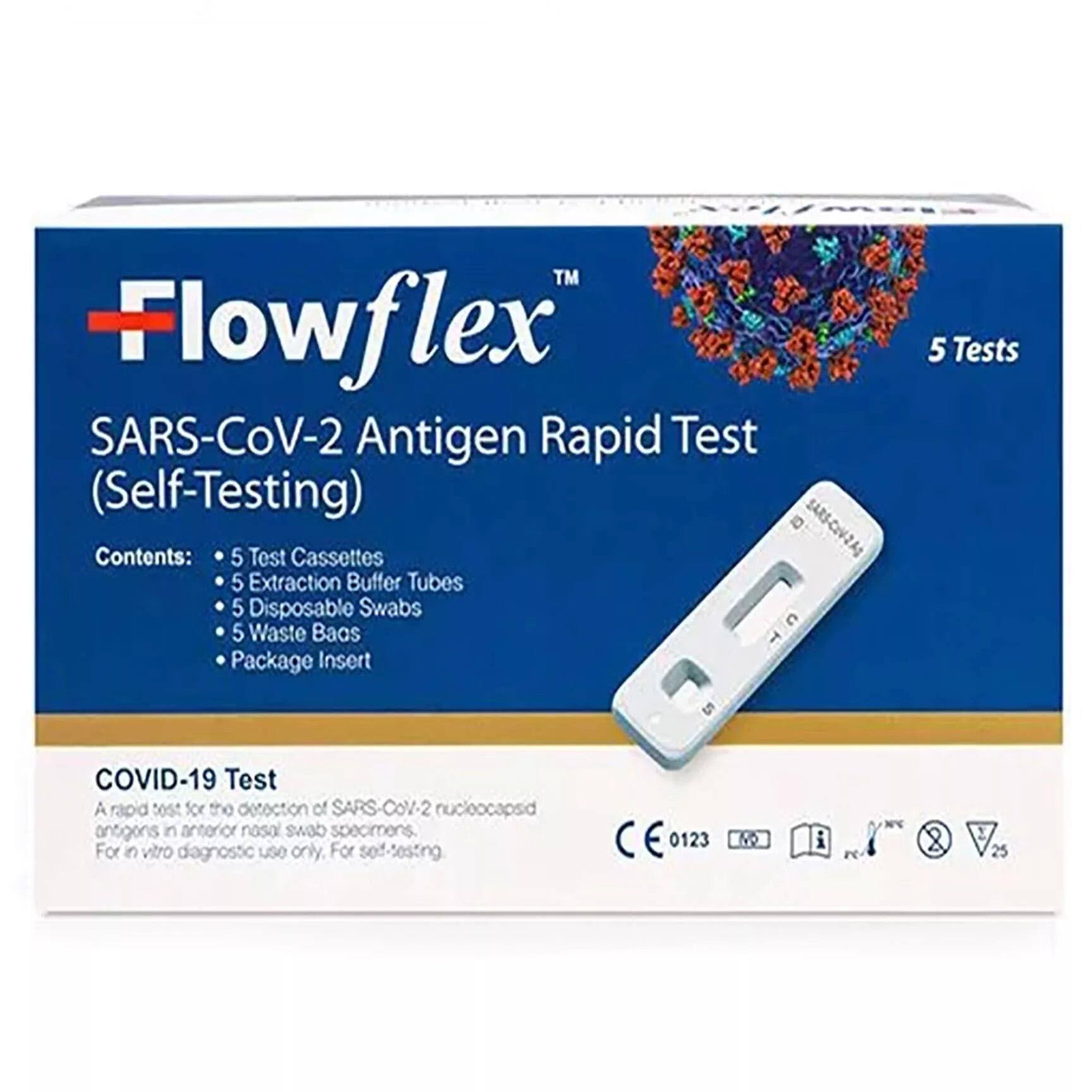 Flowflex Antigen Rapid COVID Lateral Flow Test - 5 Tests