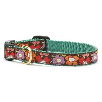 Mod Floral Dog Collar by Up Country - Medium- Wide 1”