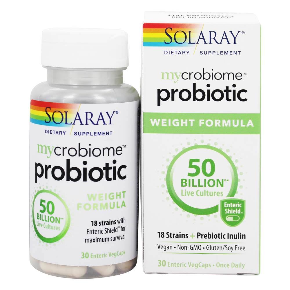 Solaray - mycrobiome probiotic Weight Formula, 50 Billion, 18 Strains