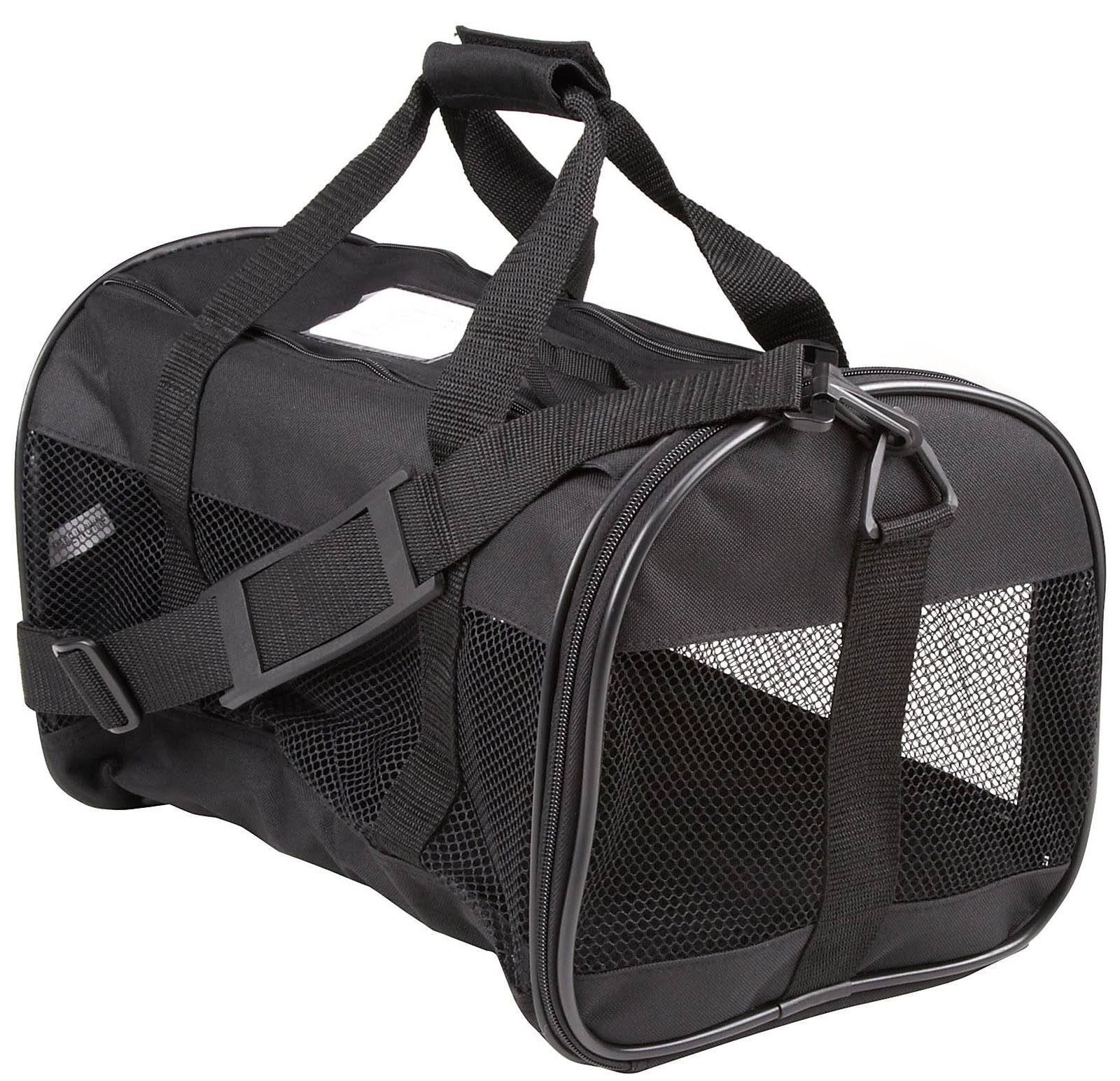 Petmate Soft-Sided Kennel Cab Pet Carrier - Black, 17" X 10" X 10"