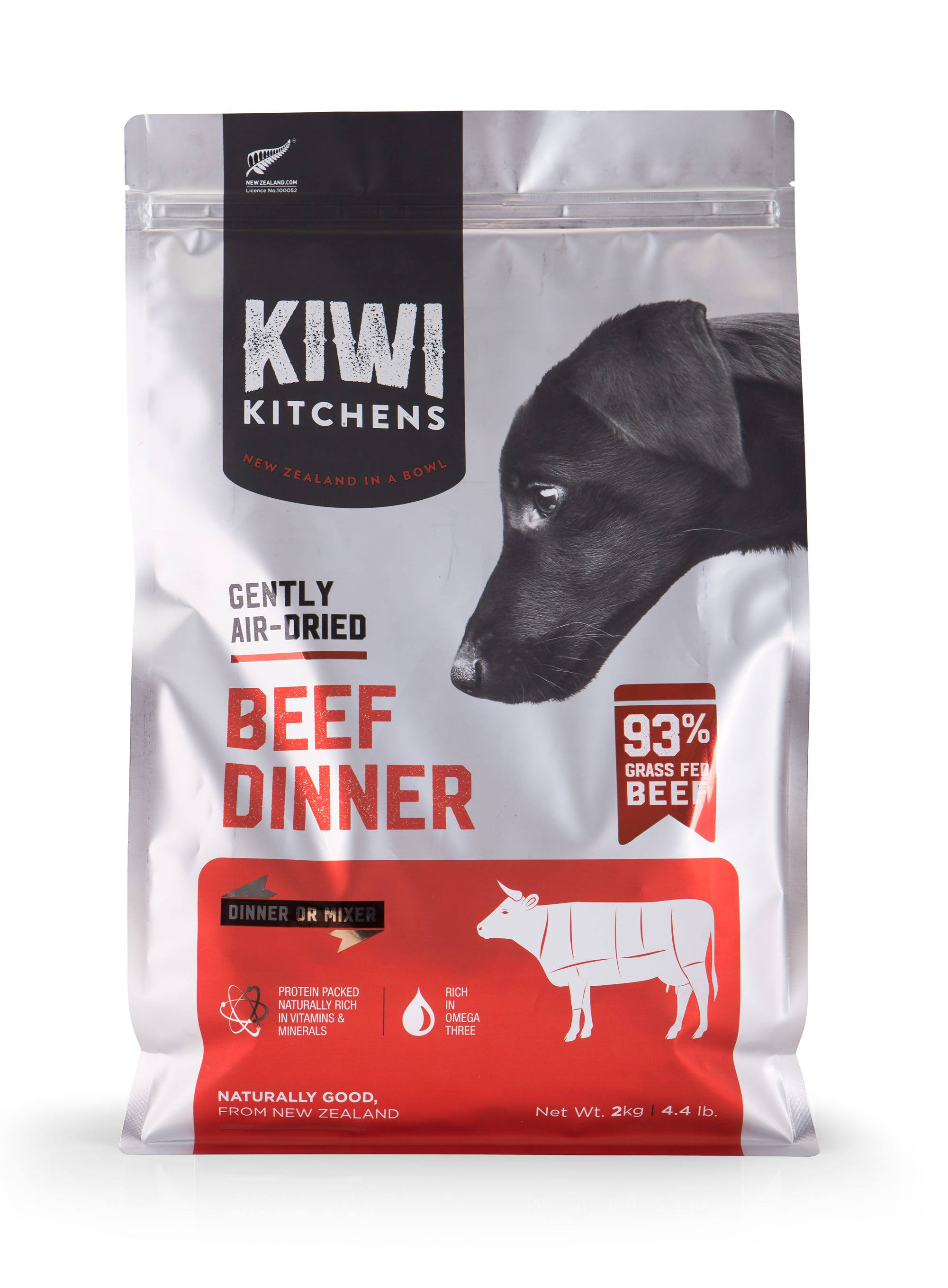 Kiwi Kitchens Beef Air Dried Dog Food 2kg